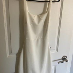 Lulu's White Open Back Mini Dress